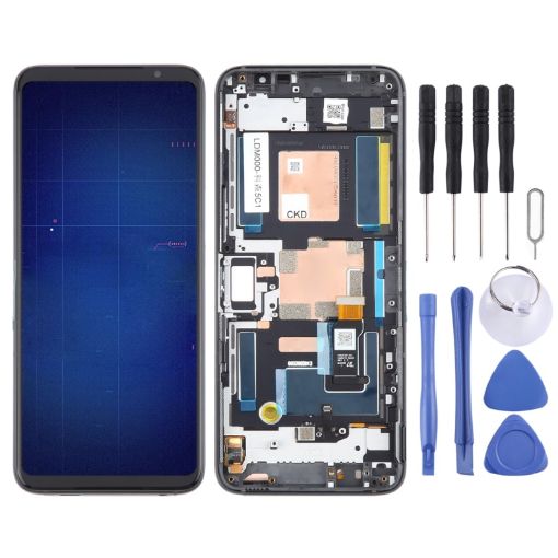 Asus ROG Phone 6 LCD Screen Digitizer Assembly with Frame - Black - 1