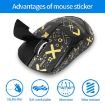 Logitech GPW 2-Generation Mouse Anti-Slip Stickers - Black Gold Print - 3