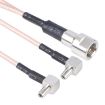 Dual TS9 to RG316 Coaxial RF Connector Cable Extension Cable - 1