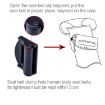 SHUNWEI Car Safety Seat Belt Adjuster - 2 PCS (Black) - 5