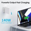 AU Plug 140W USB-C PD Power Adapter with Type-C to Magsafe3 Cable - 6