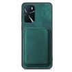 OPPO A79 5G Retro Leather Card Bag Magnetic Phone Case - Green - 2