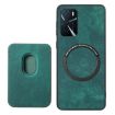 OPPO A79 5G Retro Leather Card Bag Magnetic Phone Case - Green - 3