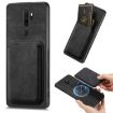 OPPO A5 Retro Leather Card Bag Magnetic Phone Case - Black - 1