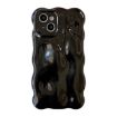iPhone 14 Wave Bubbles TPU Phone Case - Pearlescent Black - 1