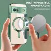 Google Pixel 8a MagSafe Magnetic RFID Anti-theft Leather Phone Case Green - 4