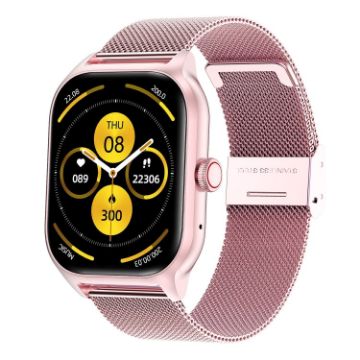 LEMFO LT10 Smart Watch - Bluetooth Call/Health Monitoring - Pink - 1