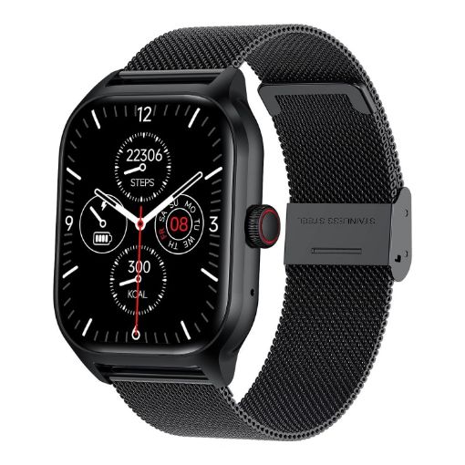 LEMFO LT10 Smart Watch - Bluetooth Call/Health Monitoring - Steel Strap - 1