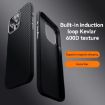 SULADA 600D Kevlar Texture PC Shockproof Phone Case for iPhone 15 Pro Max - Blue - 2