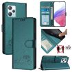 Blackview A53 Cat Rat Embossed Pattern RFID Leather Phone Case with Lanyard - 1