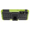 Samsung Galaxy S23 FE 5G Tire Texture TPU + PC Phone Case with Holder - Green - 5