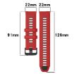 For Honor Watch GS Pro 22mm Silicone Band - Orange+Black - 6