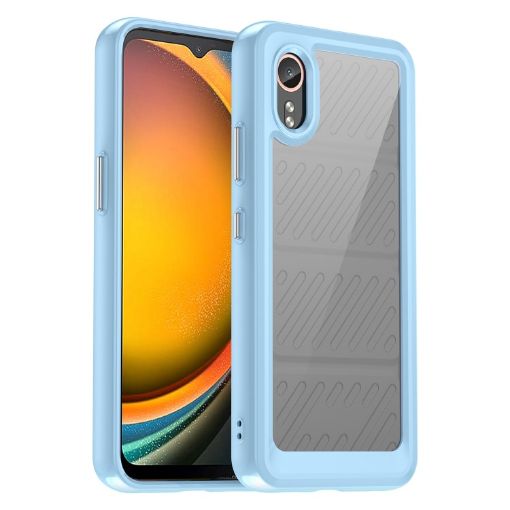 Samsung Galaxy XCover 7 Colorful Series Acrylic Hybrid TPU Phone Case Blue - 1