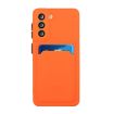 Samsung Galaxy S23 5G Orange TPU Phone Case with Card Slot - 2