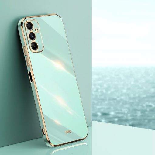 Samsung Galaxy M14 5G Mint Green TPU Phone Case - XINLI Straight Edge - 1