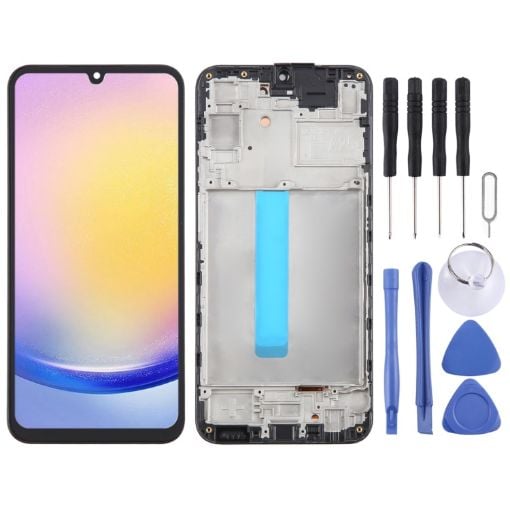 Samsung Galaxy A25 SM-A256B LCD Screen Digitizer Assembly with Frame - 1