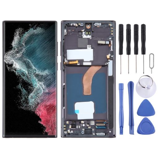 Samsung Galaxy S22 Ultra 5G OLED LCD Screen Digitizer Assembly (Black) - 1