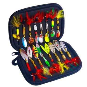 HENGJIA SPB101 Spinning Dummy Bait Fishing Lure - 16pcs Set - 1