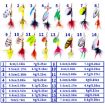HENGJIA SPB101 Spinning Dummy Bait Fishing Lure - 16pcs Set - 3
