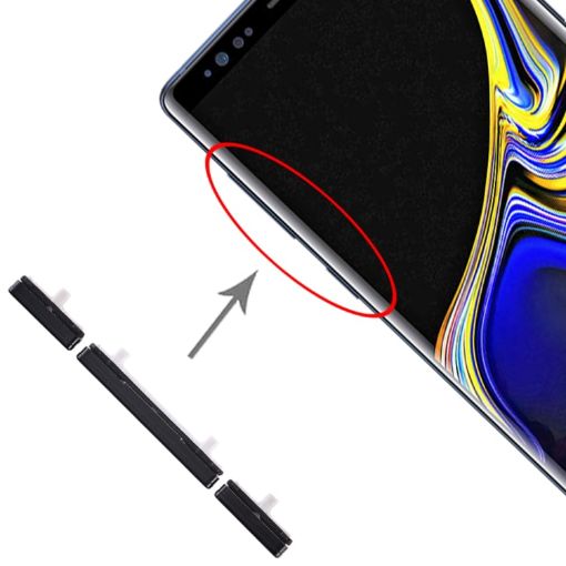 Black Side Keys Set for Galaxy Note 9 10 - 1