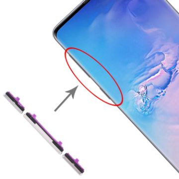 Galaxy S10/S10+ 10 Set Side Keys - Silver - 1