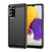 Samsung Galaxy A03s US Version Carbon Fiber TPU Phone Case - Black - 1