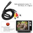 4 Pin S-Video to 3 RCA AV TV Male Cable Converter Adapter - 6