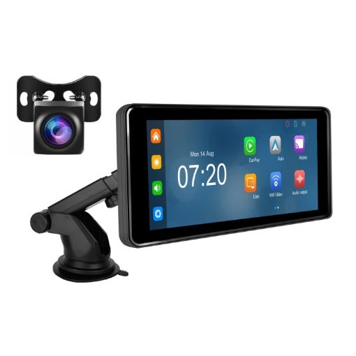 6.86 Inch 4K DVR Smart Screen Player with Reversing Camera - 1