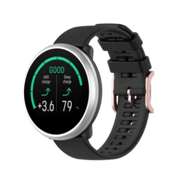 Polar Ignite 20mm Dot Texture Watch Band - Black - 1