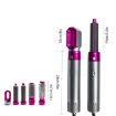 5-in-1 Hot-air Comb Hair Dryer Black - EU Plug - 3
