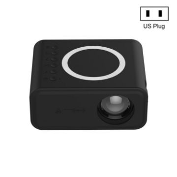 YT300 Home Multimedia Mini Remote Projector Support Mobile Phone Black - 1