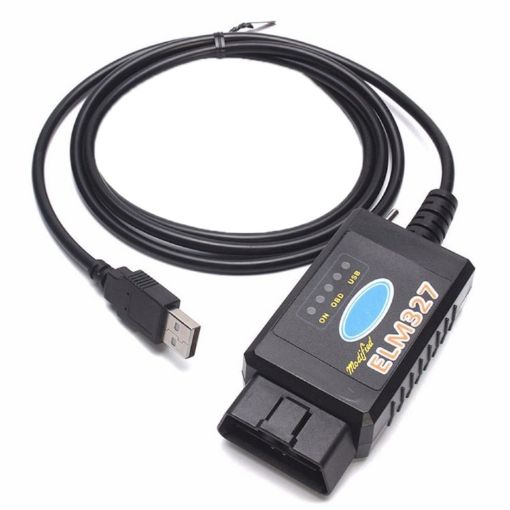 ELM327 USB OBDII Auto Diagnostic Scanner Tool with Switch - 1