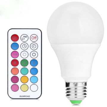 10W E27 RGB Dimmable Color Changing LED Light Bulbs - 1