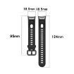 Huawei Honor Band 5i/Band 4 Silicone Watch Band - Black - 6