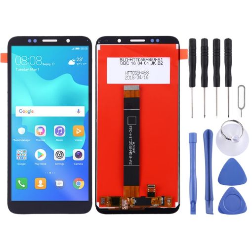 OEM LCD Screen for Huawei Y5 Prime (2018) with Digitizer - Black - 1