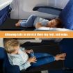Kids Airplane Seat Extender Portable Travel Seat Cushion - Black - 5
