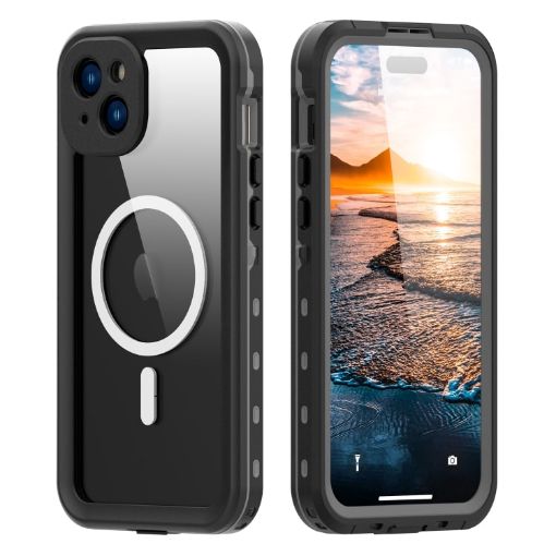 RedPepper iPhone 15 Waterproof MagSafe Case - Black - 1