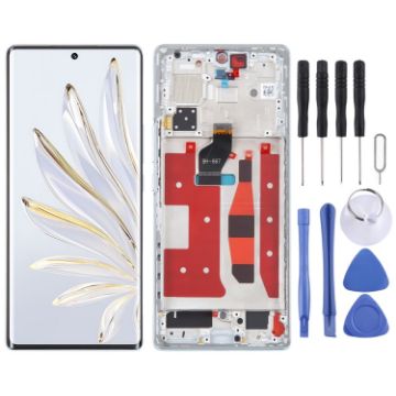 LCD Screen For Honor 70 Digitizer Full Assembly Blue - 1