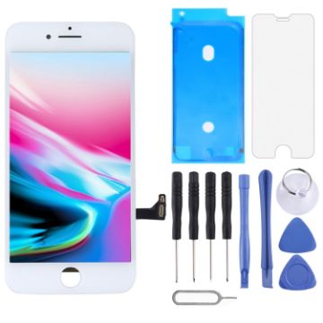 LCD Screen for iPhone 8 with Digitizer - White - 1