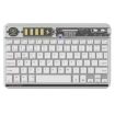 10 Inch Wireless Bluetooth Keyboard - White - 1