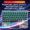 KB-333 RGB Backlit Wireless Bluetooth Keyboard - White - 3