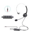 VT200 Single Ear Telephone Headset with Mic - 3.5mm Plug - 1