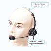 VT200 Single Ear Telephone Headset Operator Headset With Mic - 5