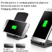 15W Desktop Wireless Charger Fast Charging Bracket - Black - 4