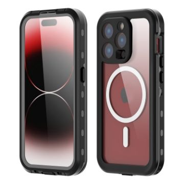 iPhone 15 Pro RedPepper IP68 Waterproof MagSafe Phone Case - Black - 1