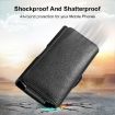HAWEEL 6.1-6.8 inch Leather Phone Belt Clip Pouch - Black - 6