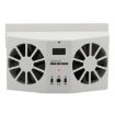 Solar Powered Car Auto Air Vent Cooler Fan with Temperature Display - 2