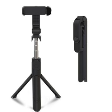 XT09 Bluetooth Selfie Stick Bracket - Black - 1