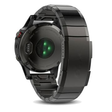 Garmin Instinct 22mm Titanium Alloy Quick Release Watch Band - Black - 1