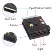 JUNSUNMAY 21 Pin Scart Male to Female S-Video 3 RCA Adapter - 4